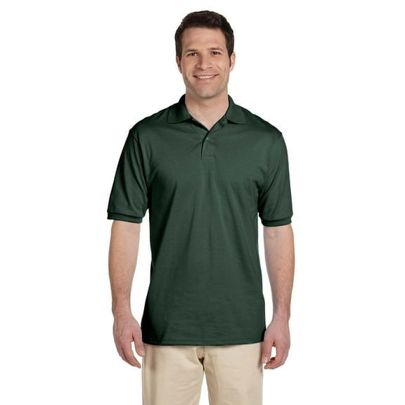 Jerzees Adult 5.6 oz. SpotShield™ Jersey Polo M FOREST GREEN