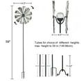 thumbnail image 4 of Adeco  Solar Metal Wind Spinner Garden Stake with LED Lights, 4 of 5