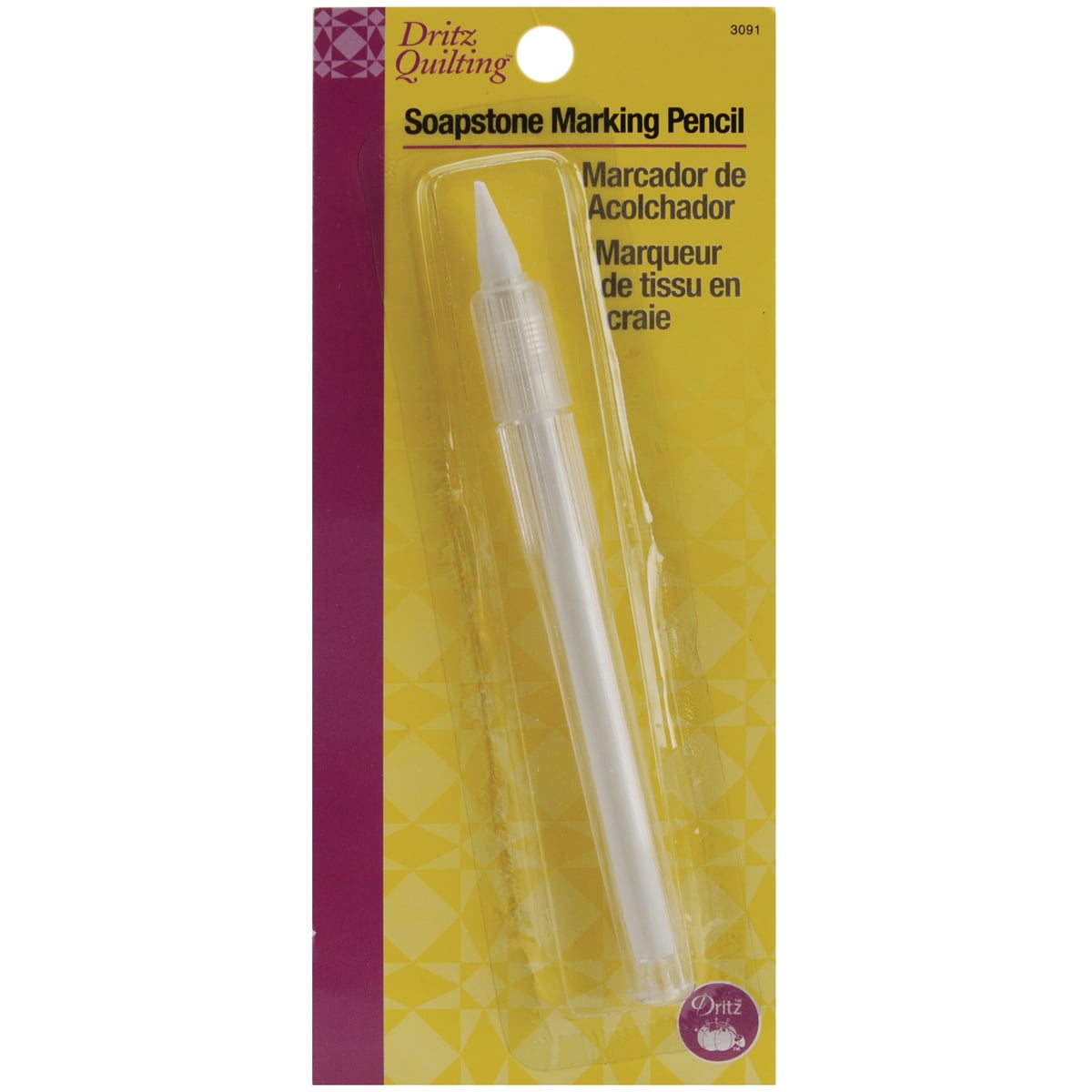 Soapstone Fabric Marking Pencil White