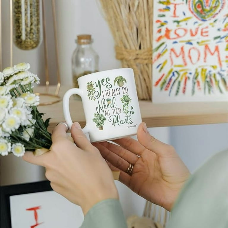Plant Mug for Plant Lovers - Gardening Coffee Cup for Mom, Dad, Garden  Lover - Cool Gifts for Crazy Plant Lady - Unique Present for Women, Men,  Gardener - Birthday Day, Christmas,