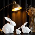 thumbnail image 4 of 3 Figuras de Conejo de Pascua, Esculturas de Animales, Adornos Decorativos de Mesa para La Entrada Del Hogar, Estanterías Y Dormitorios., 4 of 7
