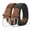 1129-Grey & Brown, variant on Belt for Men 2 Pack Elastic Braided 1 3/8" Stretch Men Belts for Casual Pants and Jeans,Gift Box