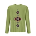 thumbnail image 2 of Styesk Chemises pour Hommes Hommes Sports Mise en Forme Maison Noël Pyjama Imprimé T-shirt Manches Longues Col Rond, 2 of 3