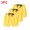 A236 Yellow, variant on 3-Pack Girls' Casual Shorts Elastic Waist Cotton Play Short Pants with Cute Bow Detail Stretchy Comfortable Summer Lounge Activewear Multipack Toddler Bottoms