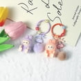 thumbnail image 4 of Nuevo Labubu llavero colgante Kawaii dibujos animados lindo teléfono cadena Linda muñeca mochila colgante regalos, 4 of 5