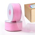 thumbnail image 1 of Cinta decorativa Mlurcu de organza rosa, 3,8 cm x 91 m, 1 of 7