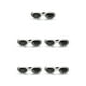 thumbnail image 2 of Greeniant 1 par de gafas de sol para mascotas, gafas de snowboard informales plegables, color blanco Type2 NO2, 2 of 6