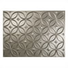 Fasade Easy Installation Rings Brushed Nickel Backsplash Panel for Kitchen and Bathrooms (18" x 24" Panel)