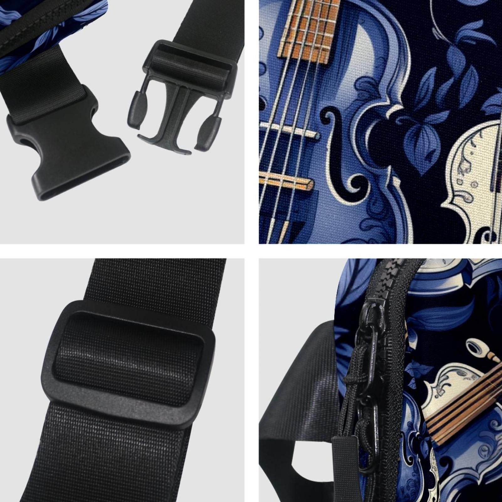 Musical instrument Lightweight Adjustable Fanny Pack with Extension Strap - Unisex Waist Bag