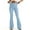 Light Blue(Womens Jeans), variant on ZHYou Womens Bell Bottom Jeans Stretch High Waisted Flare Slimming Bootcut Elastic Waistband Denim Pants,Light Blue,Size L