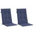 thumbnail image 1 of Cojines para sillas VidaXL Outdoor Patio Highback, color azul marino, 1 of 9