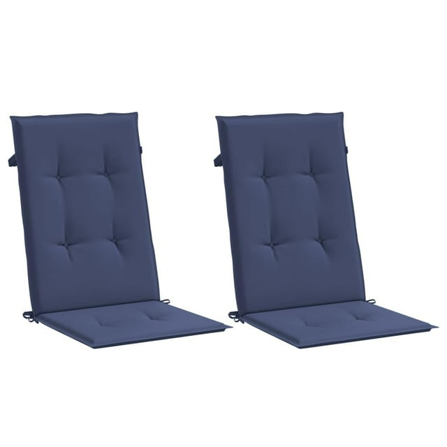 Cojines para sillas VidaXL Outdoor Patio Highback, color azul marino