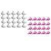 Pack of 40 Swan & Flamingo Balloon, White Swan Pink Flamingo Balloons for Baby