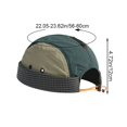 thumbnail image 2 of Hsqqdc 1pc Green Quick Dry Brimless Cap Men Lightweight Docker Sailor Hat for Camping Outdoor Activities, 2 of 7