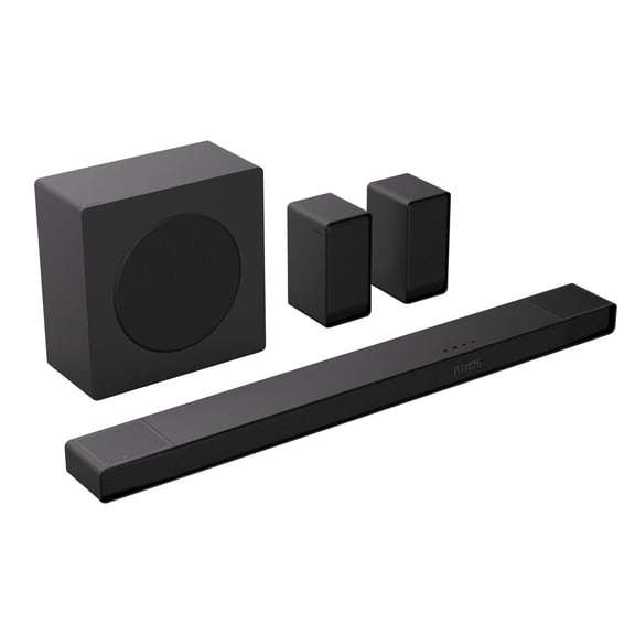Hisense AX700 5.1.4 Channel Dolby Atmos Soundbar with Wireless Subwoofer & Rear Speakers, DTS:X Home Theater Audio System, Bluetooth, HDMI eARC, 4K HDR Pass-Through