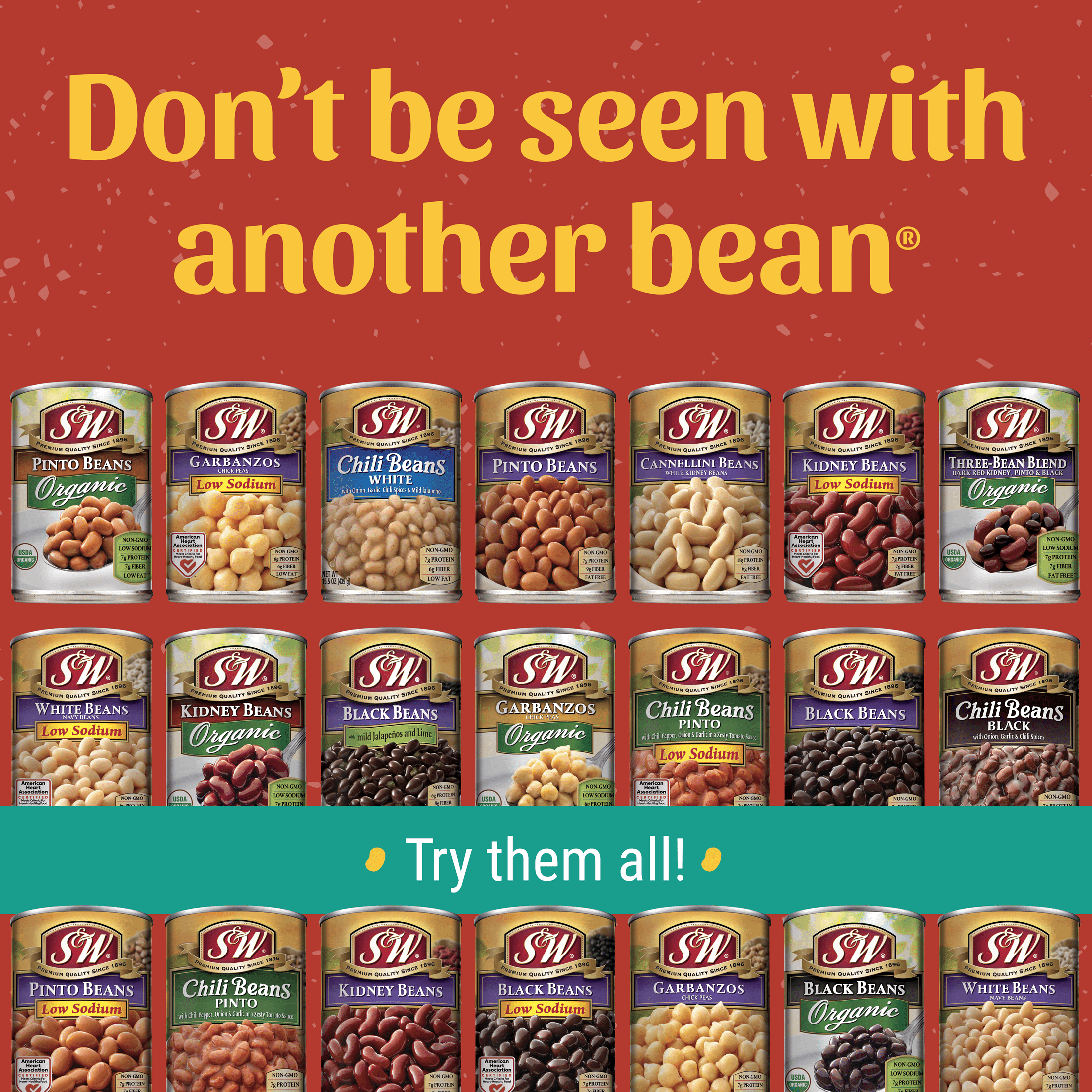 S&W Dark Red Kidney Beans, 15.5 oz Can