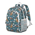 thumbnail image 2 of Boxer Dog Pitbull Terriers Dog and Sushi Backpack for School,Cute School Bag,Schoolbag with Adjustable Shoulder Straps & Padded Back,15"x11.42"x5.5", 2 of 6