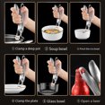 thumbnail image 3 of facefd 2 Pieces/Set Hot Plate Grippers Portable Reusable Replacement Washable Heats-resistant Home Restaurant Bowl Clip Tool, 3 of 6