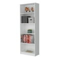 thumbnail image 4 of 4 Shelves Bookcase: Modern Storage for Books and More (White), 4 of 8