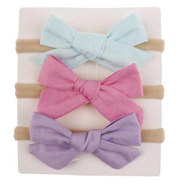 Kid Girl Baby Toddler Bowknot Headband Hair Band Accessories Headwear For Infant baby girl hair accessoriesPurple He Qiyong unisex