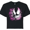 thumbnail image 3 of Marvel Venom - Valentine You Make Me Smile - Juniors Cropped Graphic T-Shirt, 3 of 5