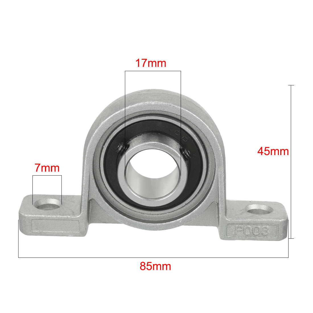 Details about   Zinc Alloy Pillow Block Mounted Housing Bearing Solid Base Self-aligning Bore 