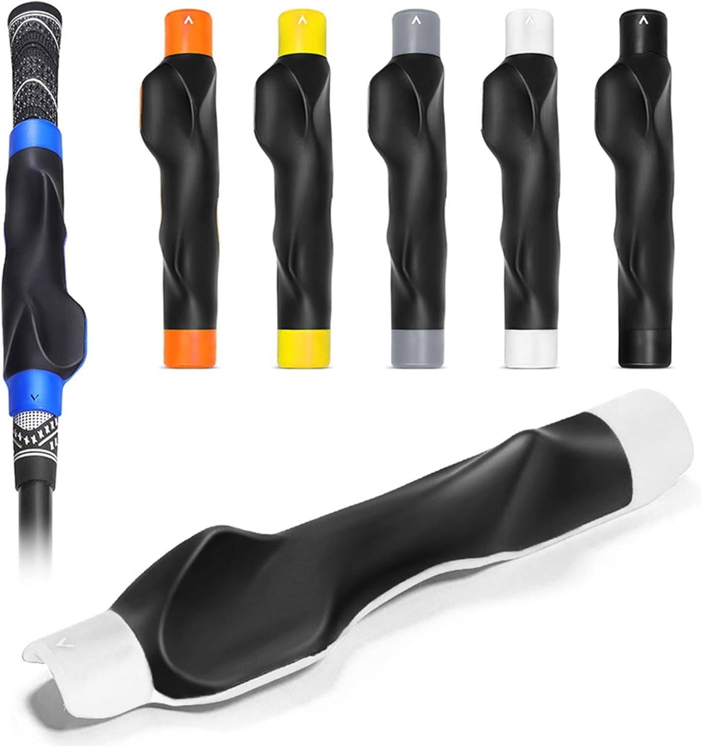 Golf Grip Trainer, Grip Trainer for Golf Clubs - Right Hand Golf Training Aid with Ergonomic Design, Corrects Golf Grip Posture and Improves Swing Accuracy