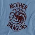 thumbnail image 2 of Game of Thrones Mother of Dragons Unisex Adult T-Shirt, Carolina Blue, Large, 2 of 6