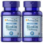 Puritan's Pride Biotin 7500 mcg 2 Pack