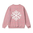 thumbnail image 6 of Lorytime Kids Sweatshirt for Christmas Unisex Snowflakes Shirt Crew Neck Long Sleeve Pullover Soft Tops Pink 2 Years, 6 of 7