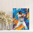 thumbnail image 2 of Baseball Player Canvas Painting/Wall Art， Suitable for Living Room， Bedroom， Office， Game Room， and Sports Bar Decoration., 2 of 8