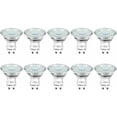 thumbnail image 1 of Pack de 10 bombillas LED GU10, blanco frío 5000 K, equivalente a foco halógeno de 50 W, 4 W 325 lm de bajo consumo, haz de luz amplio de 110°, no regulable., 1 of 5