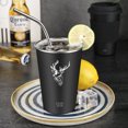 thumbnail image 3 of Athena Gobelet Isolé en Acier Inoxydable 304 Simple Couche – Mug Réutilisable Portable pour Bière/boisson Froide en Déplacement, Rétention de Température 6H, Design Écologique, Logo Personnalisé Disponible (Sans, 3 of 5