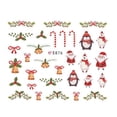 thumbnail image 5 of Pegatinas navideñas para uñas, pegatinas autoadhesivas 3D para decoración de uñas, pegatinas navideñas para niñas, alce de dibujos animados, árbol de Navidad, Papá Noel, copo de nieve, decoración de u kaili Sencillez, 5 of 5