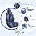 thumbnail image 3 of Unique Bargains Universal Automotive Colorful Blanket Bucket Seat Cover Pad for Car Auto Color 19 10, 3 of 4
