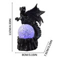 thumbnail image 3 of EUDIDV Halloween Figurines Halloween Decorations, Halloween Dragon Decorations, Illuminated Dragon Decorations Creepy Tabletop Decor, 3 of 3