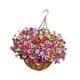 thumbnail image 4 of Cesta colgante de flores artificiales DIY, maceta con cadena para balcón, exterior e interior. A, 4 of 9