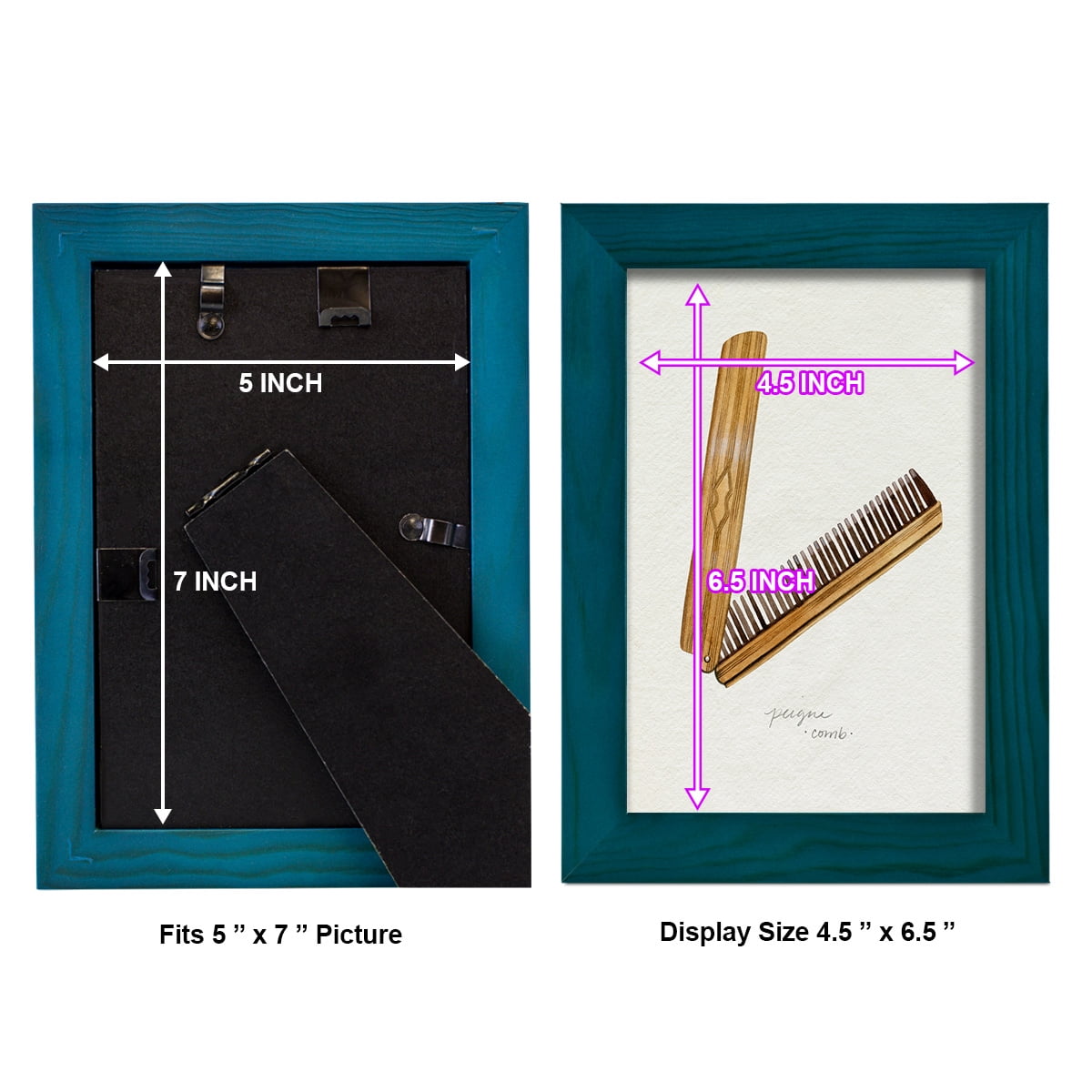 Gilded Toiletries IV - Framed Print w/glass - Ocean Blue