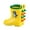 E, variant on Shadoumai Toddler Rain Boots For Girls Waterproof Rainboots Little Girls Glitter Unicorn Rain Boots For Kids With Easy-On Handles