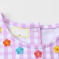 thumbnail image 4 of Rggeeun Toddler Girls Cotton Summer Embroidery Applique Short Sleeve Dresses 2 7 Years Adorable Casual O-Neck Sundress, 4 of 6