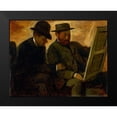 thumbnail image 2 of Degas, Edgar 24x20 Black Modern Framed Museum Art Print Titled - Paul Lafond and Alphonse Cherfils Examining a Painting, 2 of 5