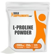 BulkSupplements.com L-Proline Powder - Amino Acids Supplement for Women - Amino Acids Supplement for Men - Supplements for Skin (250 Grams - 8.8 oz)