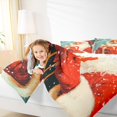 thumbnail image 4 of Feelyou Kids Santa Claus King Size Comforter Sets, Dreamy Fairy Tale Bedding Comforter Set, Christmas Gifts Reversible Bedding Set, Super Cozy Room Decor,3-Piece, 4 of 8