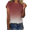 thumbnail image 2 of Teissuly Women's Short Sleeved T-shirt Top Short Sleeved Round Neck Top/shirt, 2 of 4
