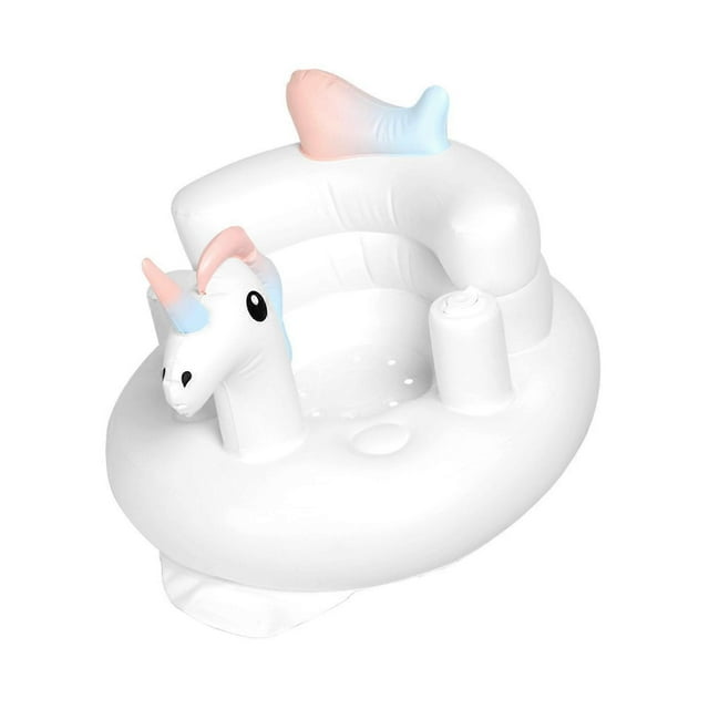 Baby Chair Inflatable Cute Animal Pattern Large Base PVC Soft Comfortable Inflatable Infant Chair