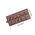 thumbnail image 3 of NWOKYZGH 1Pc Chocolate Molds Silicone Christmas, Small Silicone Molds with 6 Shapes of Mini Candy Mold for Gummy/Fudge/Jelly/Fruit Snacks, 3 of 9