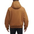 thumbnail image 4 of G.H. Bass & Co. Men's Sherpa Lined Canvas Bomber Full Zip Jacket (Brown,XXL), 4 of 5