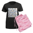 thumbnail image 5 of CafePress - School Of Sharks 1 Women's Dark Pajamas - Women's Short Sleeve Print T-Shirt and Pants Dark Cotton Pajama Set, 5 of 7