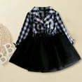 thumbnail image 6 of XIMIN Little Girl Dresses Black and White Plaid Buffalo Tutu Dress Tutu Skirt Long Sleeved Outfit Girls Ballet Party Princess Formal Outfit Baby Clothes, 6 of 8