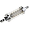 thumbnail image 2 of Help By Dorman Fuel Filter 55241 Complete Assembly; In-Line; Gasoline; 5/16 Fuel Line Nylon Mesh Element; Glass Casing With Chrome Ends; Includes 4 O-Rings; Single, 2 of 2